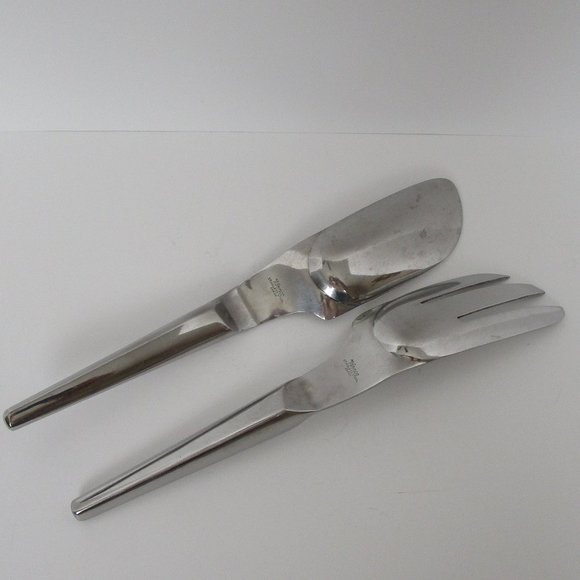 Vernco vintage stainless steel salad scoop set - Picture 3 of 3